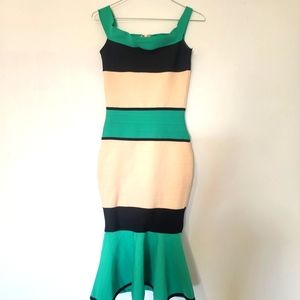 NWT Mad for Love Stripped Midi Dress size Small